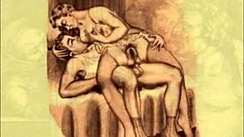 Vintage erotic illustration brings steamy fantasies to life!