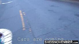 Stranger Lets Blonde Ebony Msnovember Suck Cock Publicly On Road