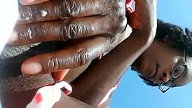 Uh, fingering on the beach, ya know...