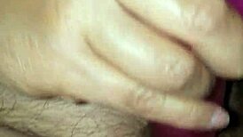 bbw duca wife using vibrator after a messy creampie, damn again