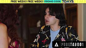 pure taboo unfolds as an outraged teen 18+ confronts naive stepmom syren de mer’s sudden bimbofication