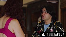 pure taboo unfolds as an outraged teen 18+ confronts naive stepmom syren de mer’s sudden bimbofication