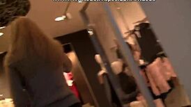 real couple bangs hard in public restroom.