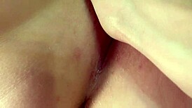 Stepbrother licks my virgin red pussy for the first time... wet and tight close-up