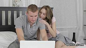 Striking tight cutie gets her tiny anal hole plowed hard! 😍