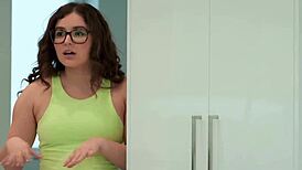 Spied Sorority Babe Demands Lesbian Facesitting Threesome with Brunettes