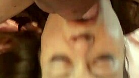 watch this french slut in satin dress suck and get doggystyled