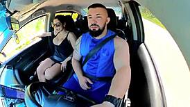 naughty passenger drives uber driver wild