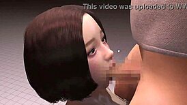 Perfect doll in hentai 3d game!