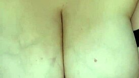 Amateur milf with huge tits leaks pussy in missionary pov fuck