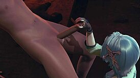 just chilling with genshin impact hentai, eula giving handjobs and getting banged. pure anime heat!