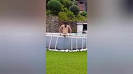 Neighbor Records Naked Man Then Gets Fucked Anal And Filled With Jizz Publicly