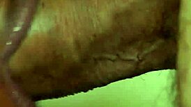 Big white cock ejaculates in ebony slut mouth and swallow