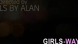 in this scene, cute lesbian babes lick each other, scissoring and fingering passionately