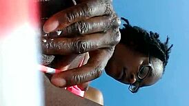 Uh, fingering on the beach, ya know...