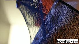 Hot Nicole Rubs Herself to Completion After Sex Tease