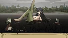 Horny mermaid wants to fuck teen's big virgin ass!