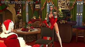 Tav Rides Astarion Cowgirl For Pleasure On Christmas Eve In Sims 4