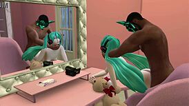 Miku, get fucked by that black guy right now! 😏