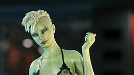 Lesbian assfuck orgy in 3D