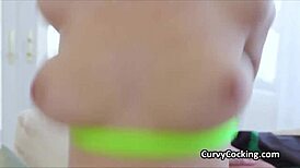 Big Juggs On Teen Bouncing While Cocked Hard