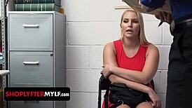 Milf Vanessa Cage Regrets Stealing! Negotiates Freedom with Officer.