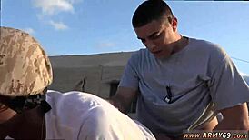 Military Twink Deals With Intense Gay Sex Action