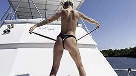 i fuck myself with dildo on yacht