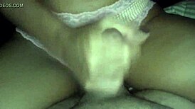 young wife jerks off in panties