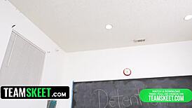 Yo, Leana’s top-notch, stuck in detention with her fave big cock teacher!