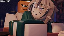 Big Reveal of Bound Ladyboy in Deepthroat 3D Action