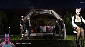 Femdom Mistress In Heels Plays Sex Game, Upskirt Big Tits Exposed!