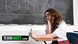 Yo, Leana’s top-notch, stuck in detention with her fave big cock teacher!