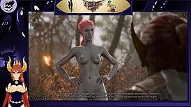 Baldur's Gate 3: Lex's Lewd Adventure Part 4 features a brunette with big tits in hentai scenes