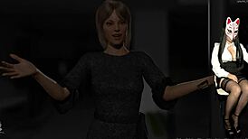 Femdom Mistress In Heels Plays Sex Game, Upskirt Big Tits Exposed!