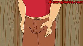 My neighbor in a gay cartoon porn is so hot!