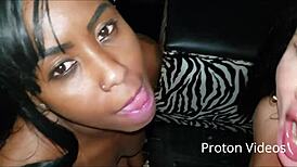 Brazilian pornstars Bianca Naldy and Bela India Prime share snowball kisses before swallowing cum in full video.