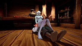 Elf Fucks Night Elf With A Blindfold In The Kitchen Warcraft Porn Parody