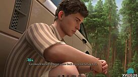 Babe gives close-up footjob to big cock