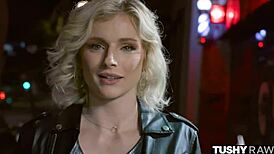 So, this hot blonde named Hyley from Tushyraw was getting her petite ass gaped wide open in all sorts of positions.