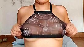 Hot Latina Reveals Lingerie And Engages In Fucking Movements With Petite Body.