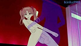 Mikoto and Kuroko in bunny outfits havin' intense 3P sex!