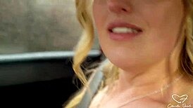 On the road, Charlie nearly cums while driving, damn close! 😅