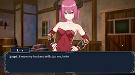 fantasy match lina riding big tits in hentai 😏