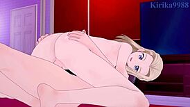 Klara og Nonna har intens knull i Girls und Panzer hentai med store pupper og creampie