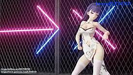 raiden mei shakes in her chinese dress