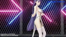 raiden mei shakes in her chinese dress