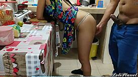 omg, hijastra stuck cooking alone, but padrastro keeps touching her everywhere! 😳