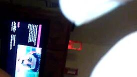 Retro blue film featuring ass riding on cock