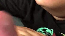 Asian lips suck my uncut cock in POV blowjob